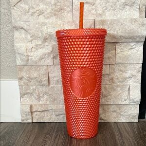 Starbucks Orange Studded Cup